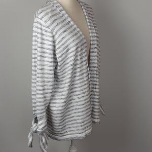 41 Hawthorn 1X open cardigan sweater tie sleeve